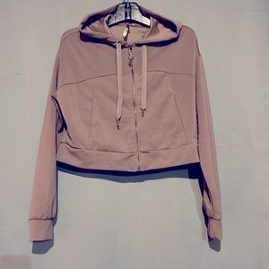 NWOT women’s zip up crop top